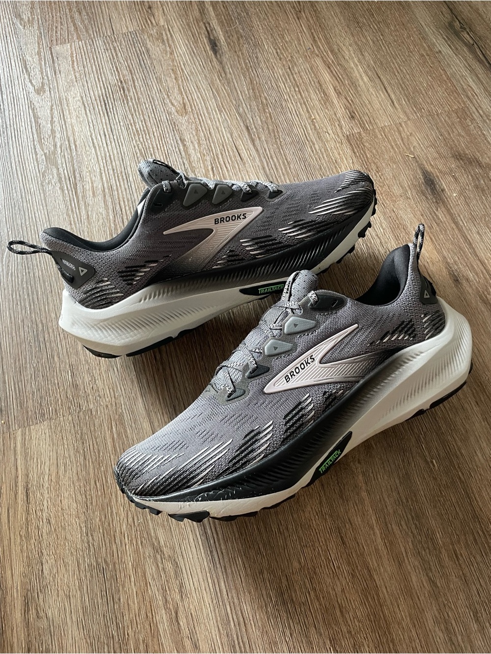 Brooks Women’s Gray and White Trail Running Shoes